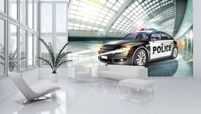 Fototapet - Mașina de poliție (152,5x104 cm), în 8 de alte dimensiuni noi