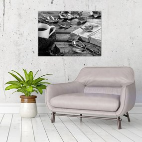 Tablou pe sticlă - O zi liniștită de toamnă (70x50 cm)