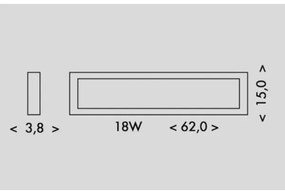 Plafonieră LED Ecolite TL1901-18W/BI PILO LED/18W/230V 4100K 62 cm alb