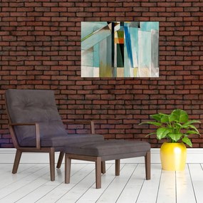 Tablou pe sticlă - Abstract (70x50 cm)