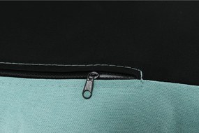 Scaun cu suport pt. picioare, mentol / natural, ZANDER