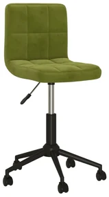 3087762 vidaXL Scaune de bucătărie pivotante, 4 buc., verde deschis, catifea