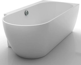 Cada freestanding Kreiner Ceylon 166x80 cm finisaj alb dreapta lipitadeperete,BTW