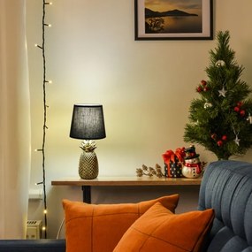 Lampă de masă 1xE14/40W/230V aurie/neagră Aigostar