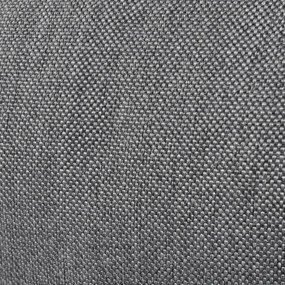 Sezlong de podea pliabil, gri, material textil