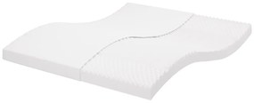 vidaXL Saltea din spumă, alb, 180x200 cm, 7 zone, duritate 20 ILD