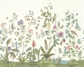 Fototapet, Chinoiserie, White, Rebel Walls