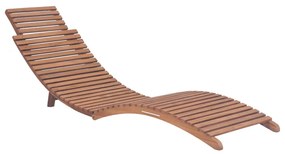 44666 vidaXL Șezlong de plajă pliabil, lemn masiv de tec