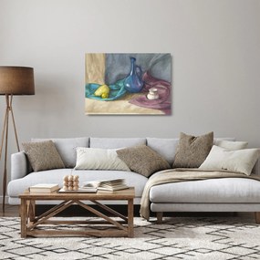 Tablou pe sticlă - Natură moartă pictată (70x50 cm)