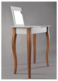 Măsuță de toaletă cu oglindă Ragaba Dressing Table, lungime 65 cm, albă