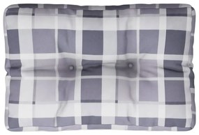 Perna canapea din paleti, gri carouri, 50 x 40 x 10 cm 1, model gri carouri, 50 x 40 x 10 cm