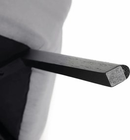 Fotoliu de design, gri/negru, FONDAR