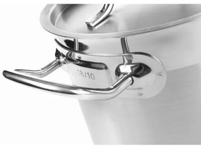 Cratita cu capac 1,5 Lit, 16 cm diametru x 7,5 cm inaltime, inox, gama Hendi Profi Line, potrivita si pt uz profesional