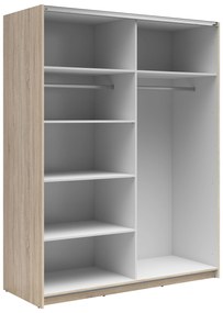 Dulap de haine cu uși culisante Tetrix 33 (stejar sonoma) (cu oglindă). 1098548