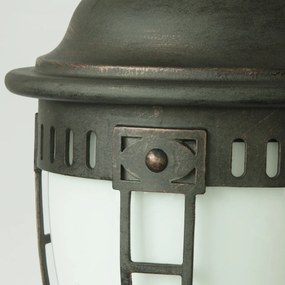 Stalp iluminat exterior din fier forjat, inaltime 60cm, AL 6613