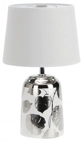 Veioza / Lampa de masa stil modern Sonal alb/argintiu