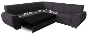 Set canapea, gri, dreapta, AMILA ROH