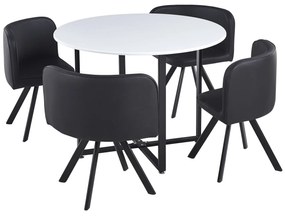 Set sufragerie 4+1 Babeth (alb + negru). 1065327