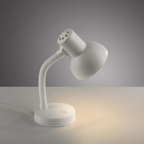 JUST LIGHT. 11080-16 - Lampă de birou flexibilă FLEXI 1xE27/25W/230V albă