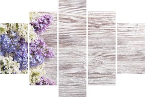 Tablou - Liliac pe lemn (150x105 cm)