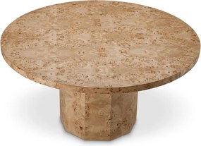 Masa rotunda LUX, Furnir Burl Mappa, Kingsgrove 150cm