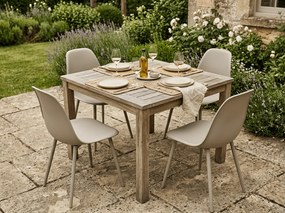 Scaun bucatarie OSAKA plastic, gri maro