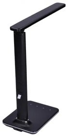 Solight WO45-B - LED lampa de masa cu display LED/9W/230V negru