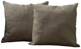 Fețe de pernă 2 buc. din catifea reiată 43x43 cm – Mioli Decor