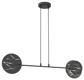 Lustră pe cablu XOTIC 2xE27/15W/230V negru