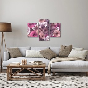 Tablou abstract a florii de trandafir (90x60 cm)