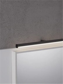Aplica LED de perete pentru baie design modern Glim negru