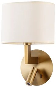 Lampă LED de perete Brilagi DAYA 1xE14/40W/230V + LED/3W crem/auriu