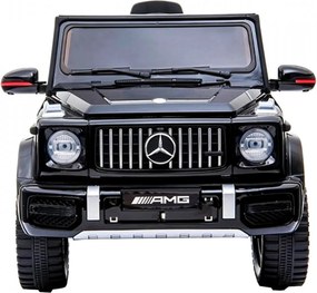 Masinuta Electrica cu acumulator pentru copii NOVOKIDS™ Mercedes G63 AMG , Roti din Cauciuc EVA, Melodii si USB , 3-8 ani , usi cu deschidere ,