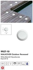 Set de mini 10 spoturi pentru terasa sau scari exterior Walkover LED