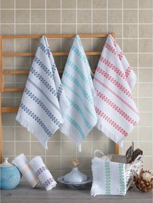 Set 6 prosoape bucatarie ILDA, multicolor, bumbac, 40x60 cm