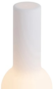 Lampă de masă pentru exterior bej cu alb, cu LED reîncărcabil IP44 - Haard