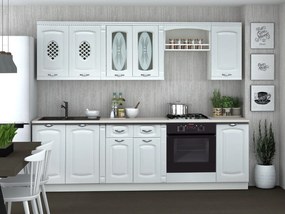Bucatarie Katy MDF, 260 cm, Alb
