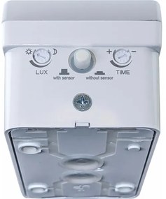 Aplica LED de exterior 20W/230V IP65 cu senzor de mișcare și de amurg