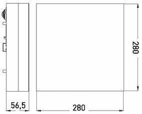 Plafonieră LED pentru baie LED/24W/230V 3000/4000/6000K 28x28 cm IP44