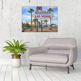 Tablou pe sticlă - Las Vegas (70x50 cm)