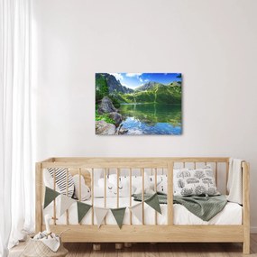 Tablou cu lac în munții Tatra (70x50 cm)