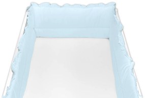 Baby Nellys Pernă pentru patuturi 360x30 cm cu bibelouri, albastru deschis 30 x 360