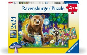 PUZZLE PRIETENII DRAGALASI AI PADURII 2X24 PIESE - RAVENSBURGER (RVSPC04160)