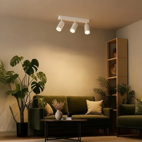 Spot aplicat PIPE 3xGU10/10W/230V, alb