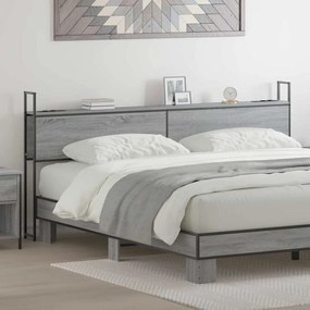 vidaXL Tăblie de depozitare sonoma gri 180 cm Lemn compozit
