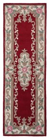 Covor din lână Flair Rugs Aubusson, 67 x 210 cm, roșu