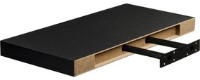 Raft de perete STILISTA VOLATO - negru mat 90 cm