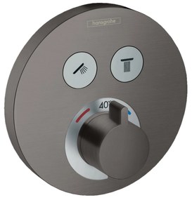 Hansgrohe ShowerSelect S baterie de duș ascuns cu termostat negru 15743340
