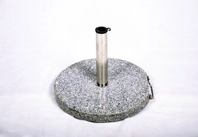 Suport parasolar (rotund) - granit / oțel inoxidabil, 40 kg