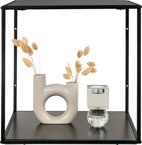 Raft de perete Vita, negru, cadru negru 36x36x36 cm